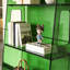 Bibliothèque échelle verte en acrylique-5005111