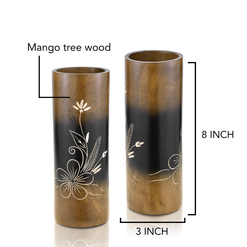 Handmade Wood Table Vase