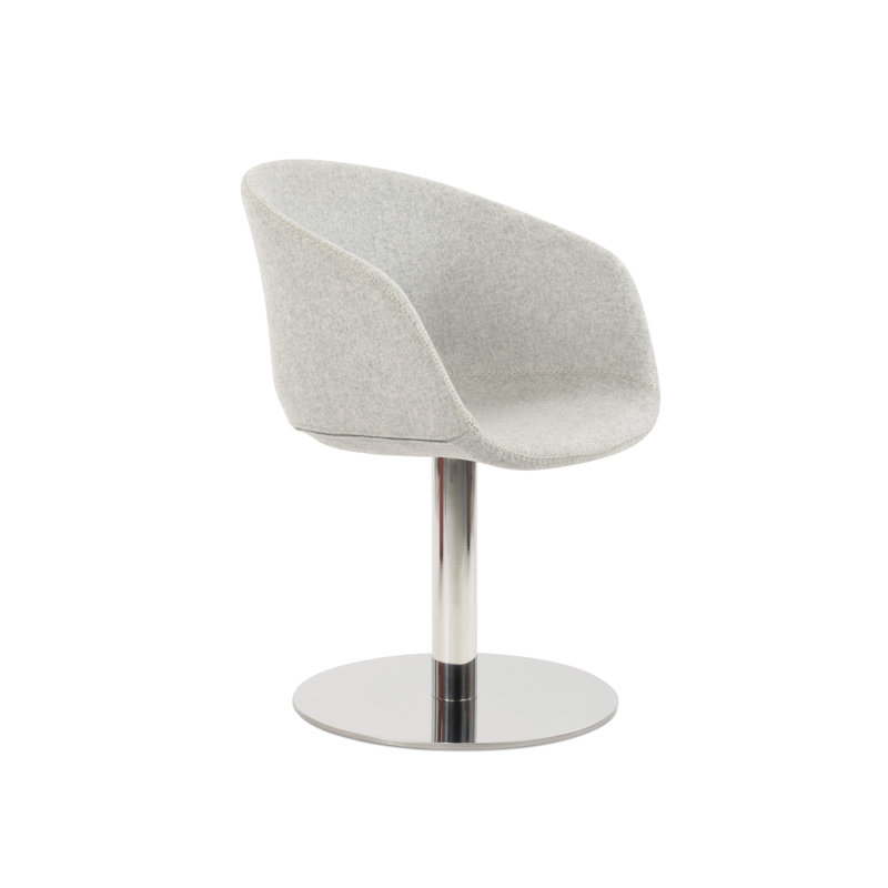 Fauteuil Tribeca, Poli, Laine argentée