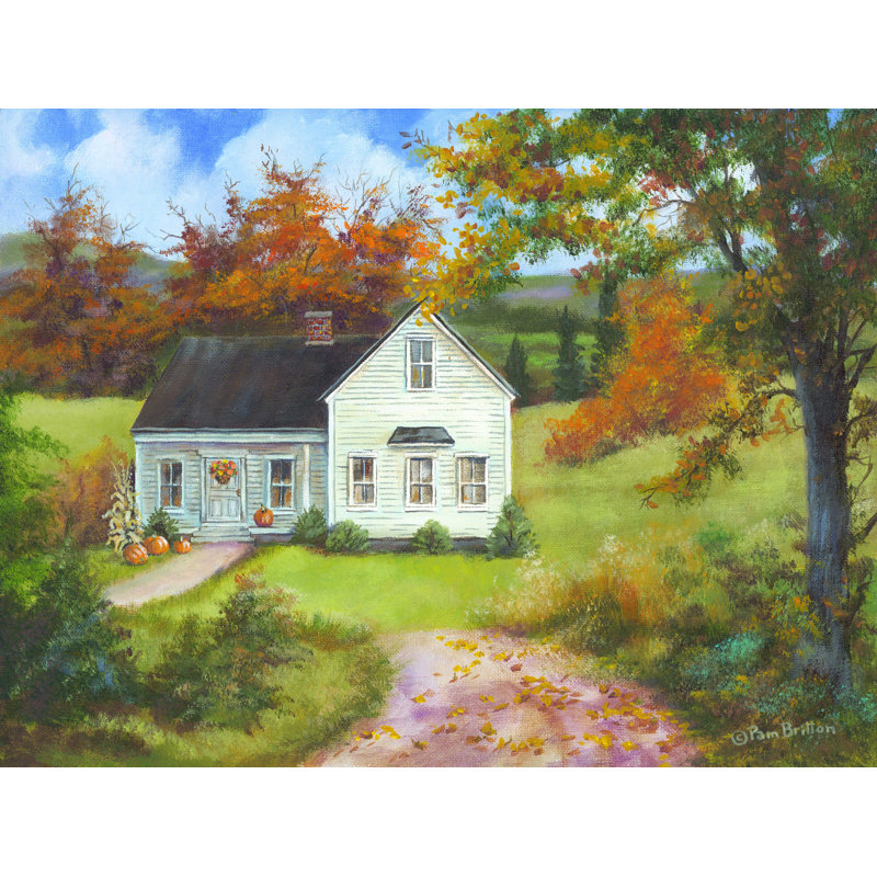 Fall in the Country - Impression sur toile tendue, H 18 po x l 24 po