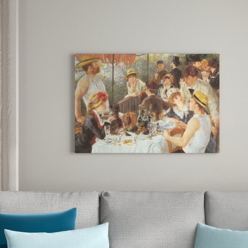 'Luncheon on the Boat Party' by Pierre-Auguste Renoir Painting Print