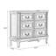 Armoire d'appoint en bois massif brun rougeâtre