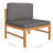 Teak Patio Chair with Cushions-58919156
