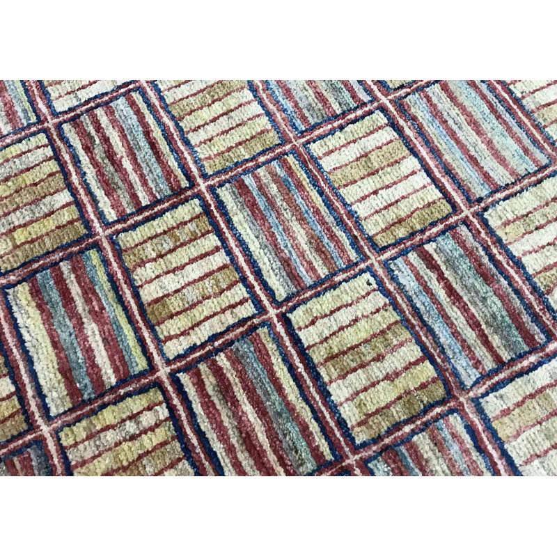 Hand-Knotted High-Quality Ivory and Brown Area Rug