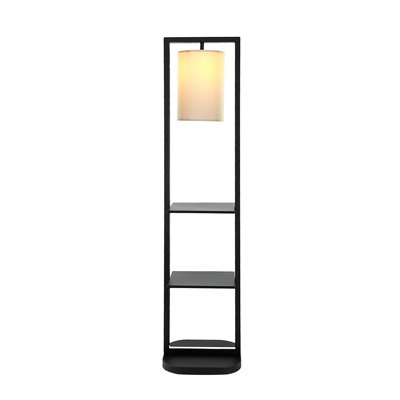 16.5X17x74" Two Tiered Vertical Shelving Stand With Light (Not Include Bulb)