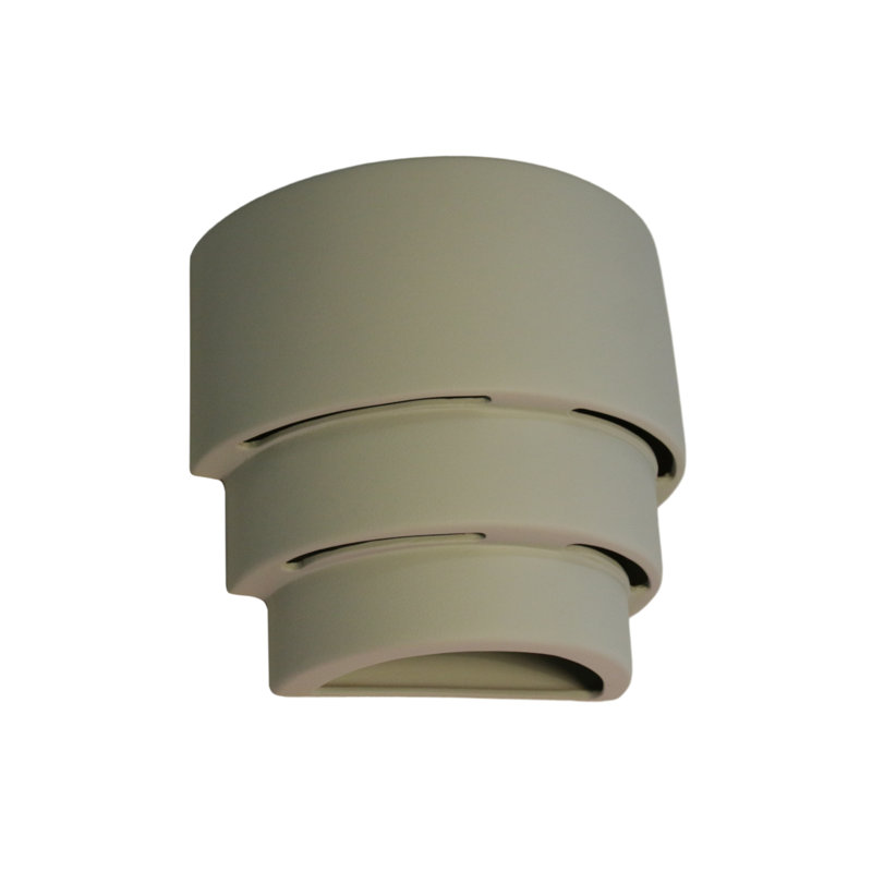 Dara Ceramic Flush Mounted Sconce, Gray