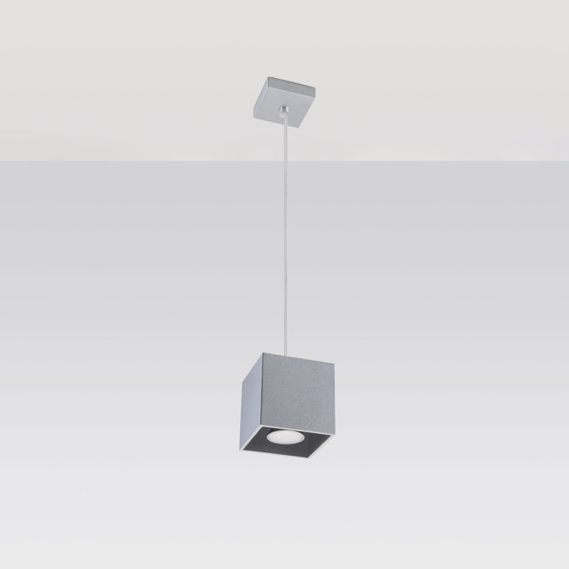 1 - Light Grey Square/Rectangle Pendant