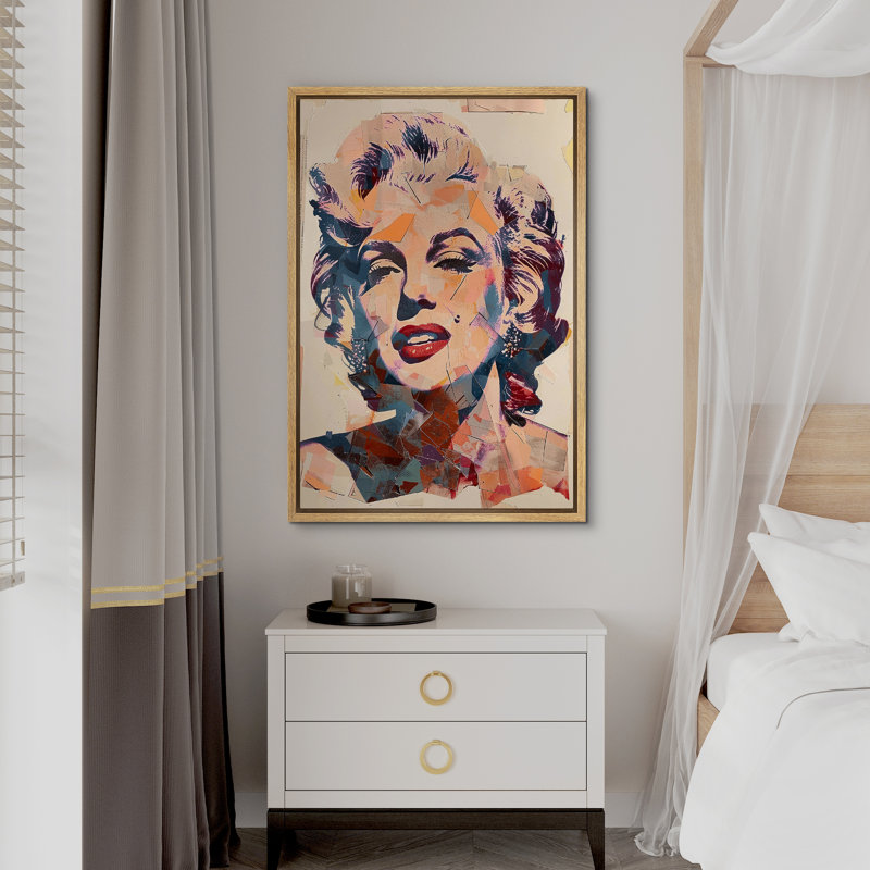 «Pop Urban Street» par Marilyn Monroe, H 36 po x l 24 po, Encadré naturel