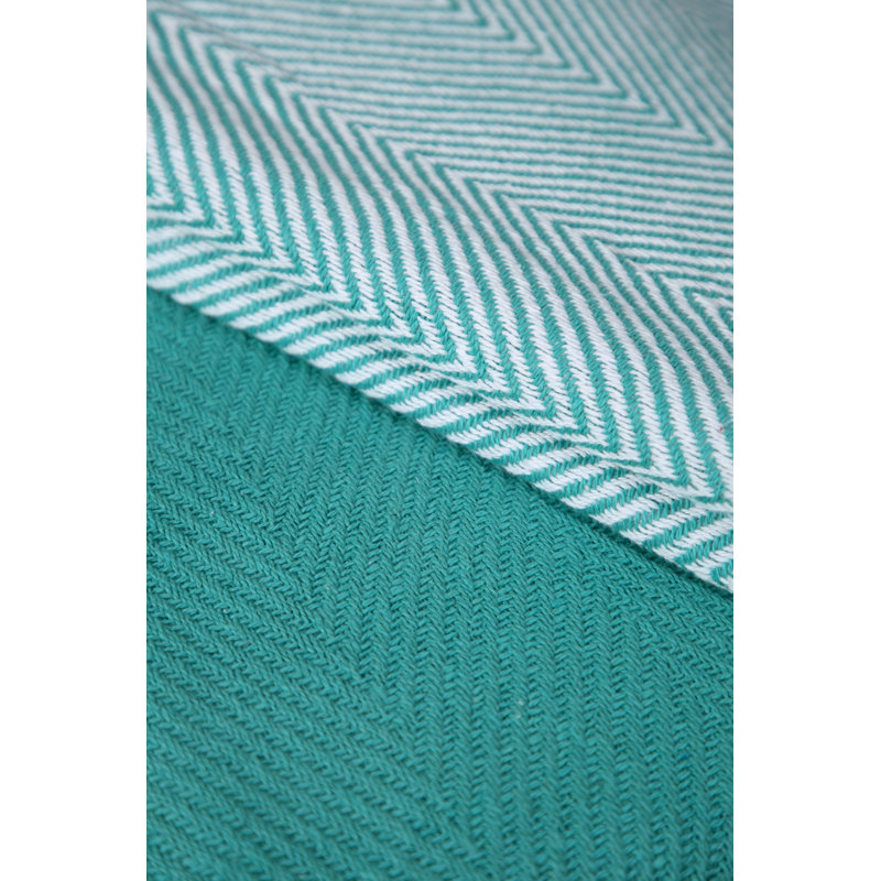 Jeté luxueux 100% coton, Turquoise