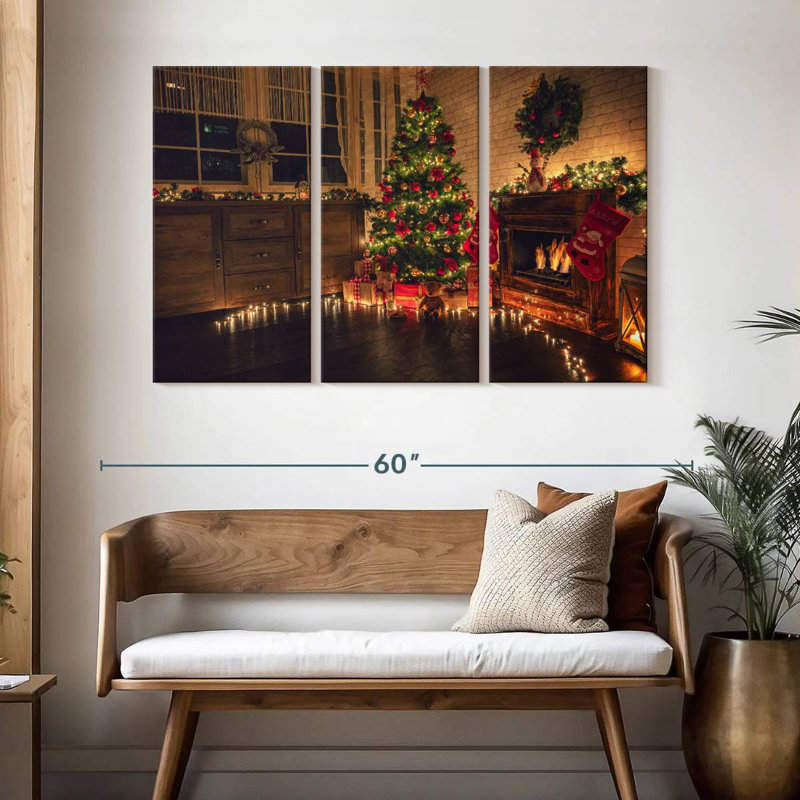 Noël à la maison, H 32 po x l 50 po