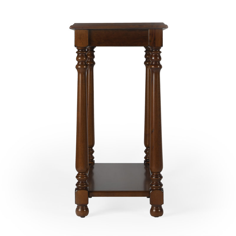 Devane CastleWood Side Table, Burl