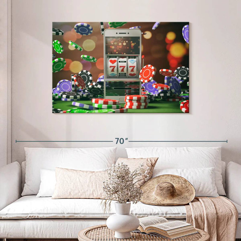 Senne Virtual Slot Machine, 30" H x 45" W