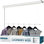 Séchoir à vêtements rétractable fixé au plafond pour vêtements - Cintre à linge rétractable de 52,4 po à faible encombrement pour les appartements et le séchage à l'air intérieur - Séchoir à linge suspendu au plafond