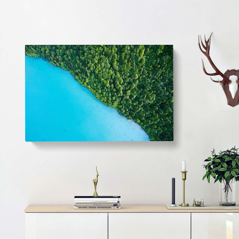 Lake Brienz In Switzerland - Wrapped Canvas, 60cm H x 91cm W x 3cm D
