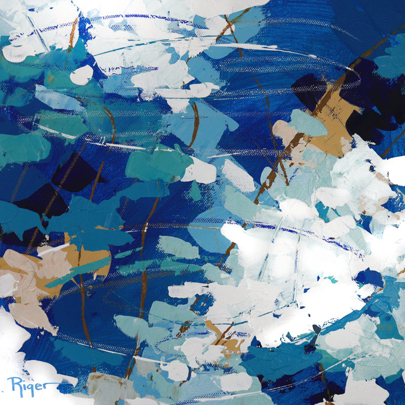 Ripples In Still Water II by Sue Riger - Wrapped Canvas Painting, 76cm H x 76cm W 