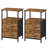 Side Table With 2 Fabric Drawers And Storage Shelf-1005439497