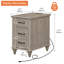 Table d'appoint Corretta de 62 cm de hauteur avec rangement et prises intégrées-1159170300