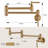 Wall Mounted Brass Pot Filler with 2 Handles-78598339