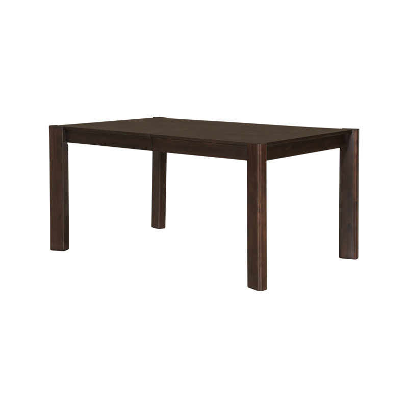 Table de salle à manger extensible en bois massif Farmhouse - Conception peu encombrante, Noyer