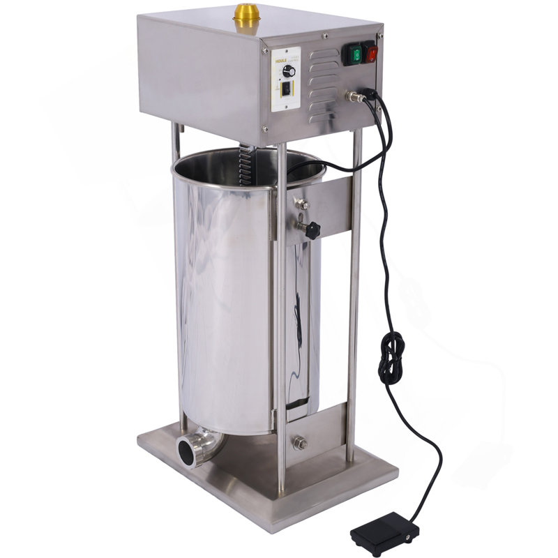Remplisseur de saucisse électrique 10L Machine à saucisse en acier inoxydable 15,4LB 110V 120W