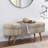 Ottoman Oval Storage Bench, Rubber Wood Legs-145667255