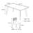 Small simple modern family dining table set-109470134