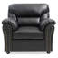Chaise d'appoint moderne noire pour tout espace
