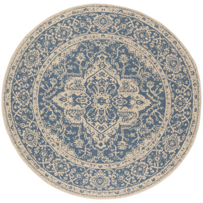 Kleist Hooked Indoor/ Outdoor Blue Rug