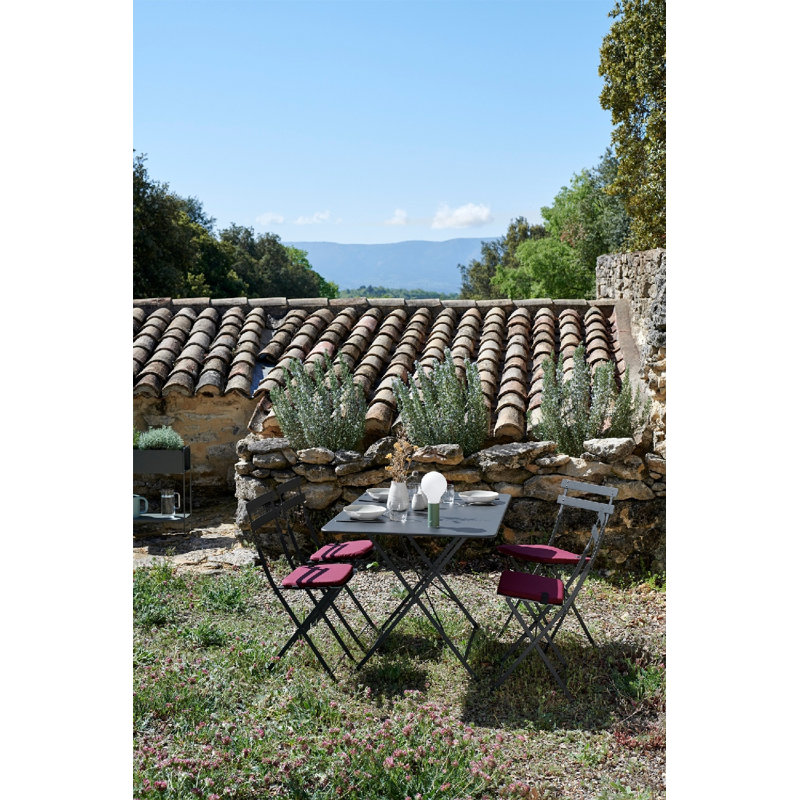 Bistro Outdoor Dining Side Chair, Anthracite