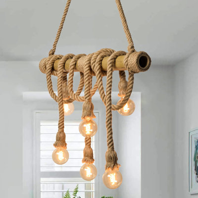 Luminaire suspendu noir à 5 lumières