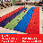 KidCarpet Blocks Seating Classroom Rug Multi with 30 Squares, 10' x 12' Square Educational Carpet for Home or School Learning Area | Area Rug for Kids Bedroom or Playroom-15396051