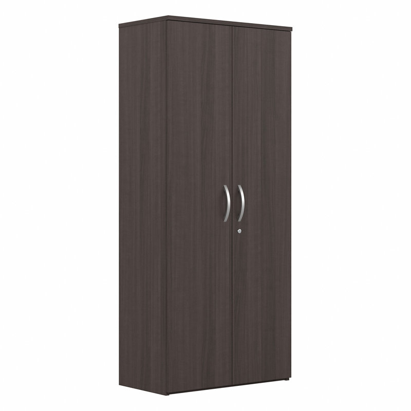 Studio C 28.5'' Wide 5 - Shelf Storage Cabinet, Storm Grey