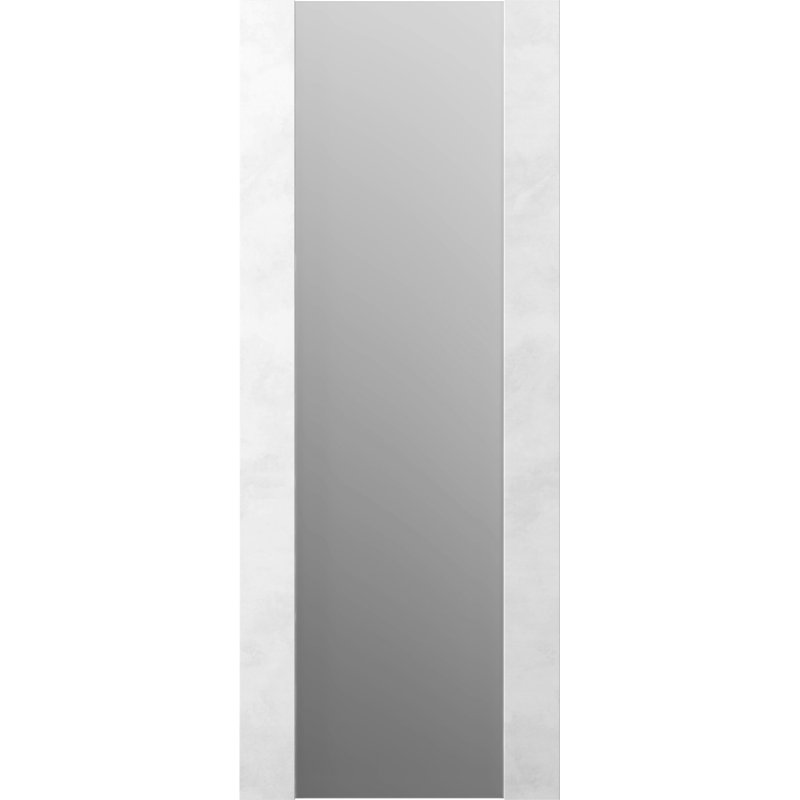 Dalle de porte standard en bois manufacturé et en verre givré Avon 202, 31,7 po x 79,3 po, Gris foncé