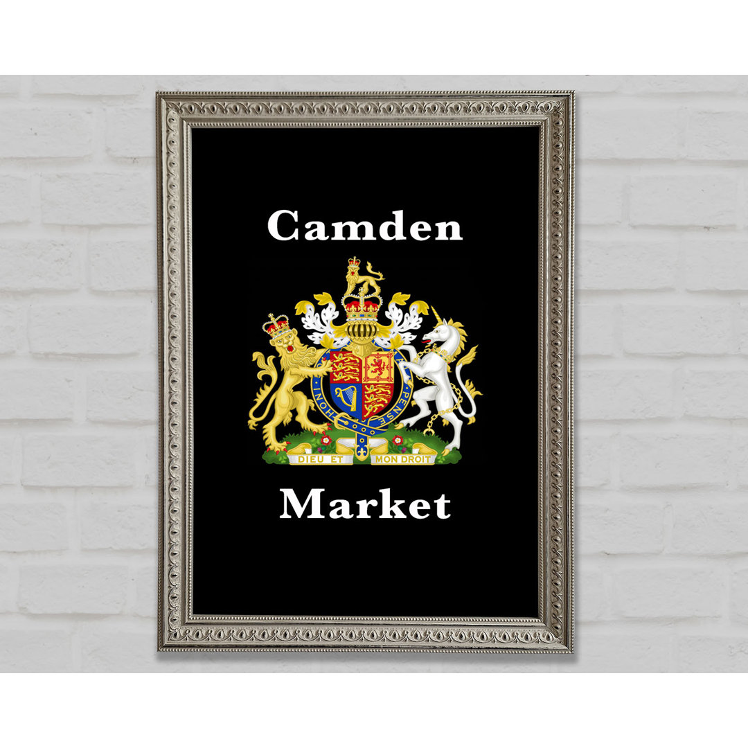 Camden Market Emblem Schilder - Einzelne Bilderrahmen Kunstdrucke