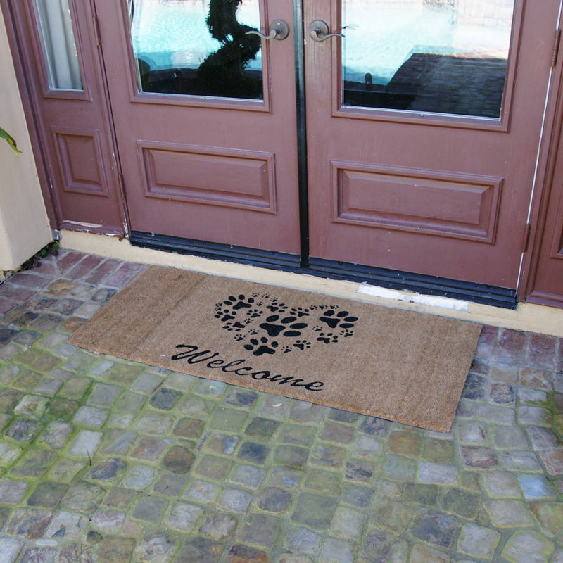 Abbeyville Non-Slip Valentine's Day Doormat, 2' x 4'9"