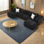 Canapé modulaire confortable, velours bullé, design de salon polyvalent