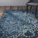 Tapis abstrait bleu Thursa