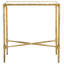 Isabellina Metal and Glass Accent Table