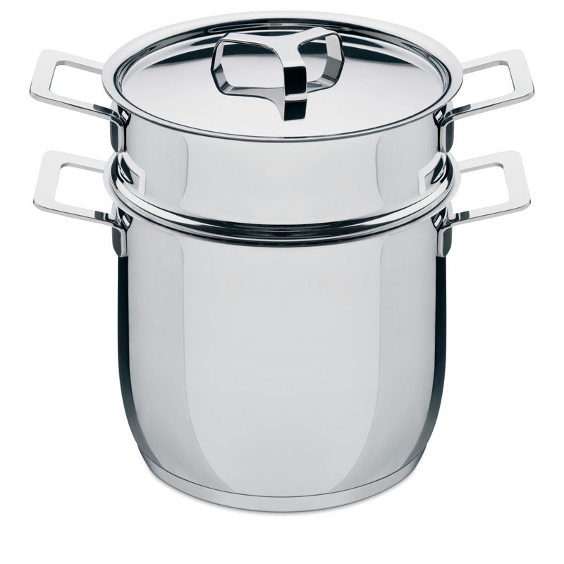 Alessi 5.28 Quarts Stainless Steel Steamer Pot