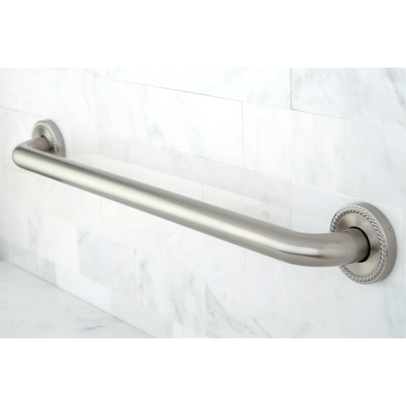Barre d'appui de 1-1 / 4 pouce Kingston Brass Laurel, l 18 po, Nickel brossé