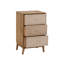 46cm W Solid + Manufactured Wood Bedside Table