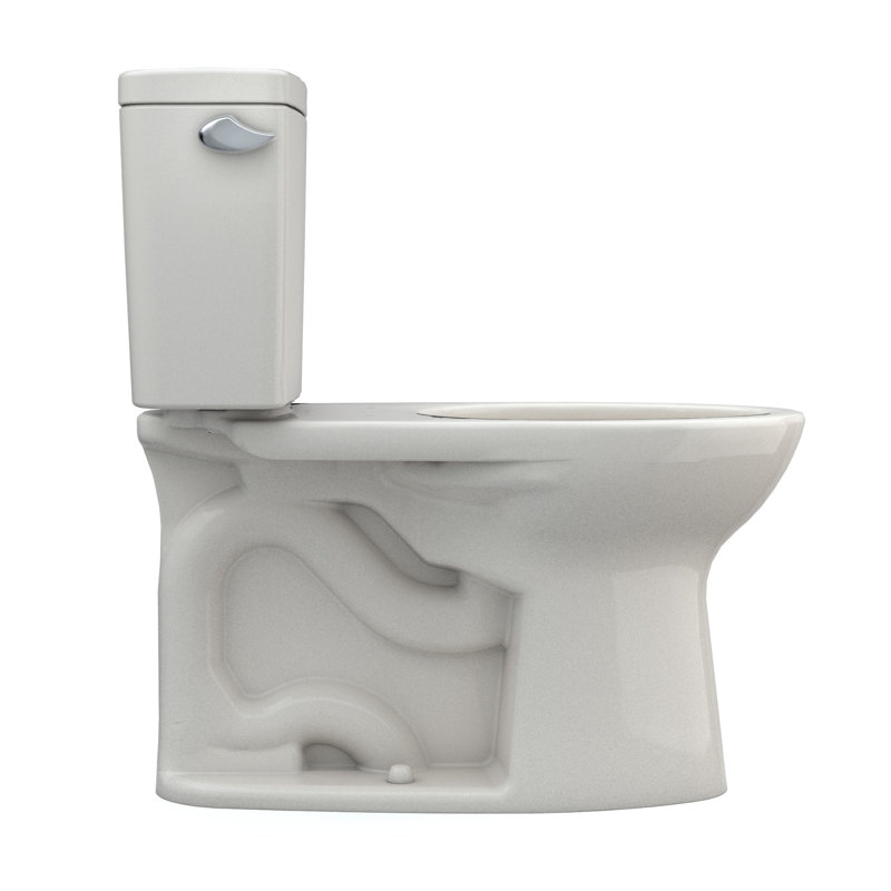 Drake® 1.6 GPF Elongated Two-Piece Toilet with Tornado Flush (Seat Not Included), Sedona Beige, 12"