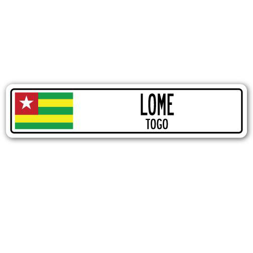 Plaque de rue Lome, H 7 po x l 30 po x P 1 po