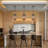 4-Light Dimmable Industrial Flute Pendant Chandelier
