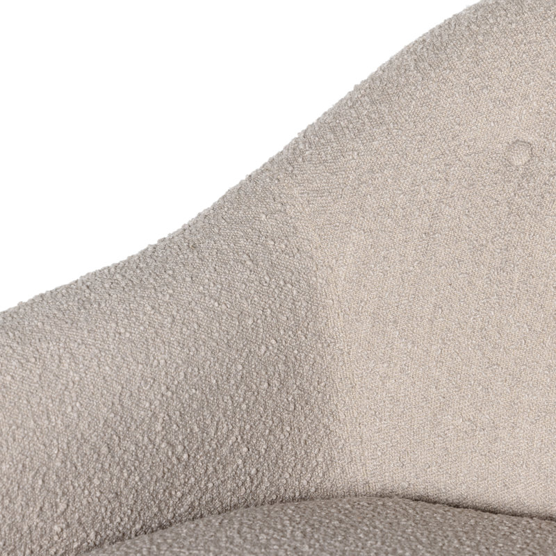 Chaise longue Bernay Denson, 95% polyester / 5% acrylique Knoll sable