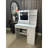 Bedroom Vanity With 12 , Adjustable Color, Large Shelf Storage, White Table Dressing Lights - Three Shelves Brightness, Particle Board