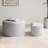 Set Of 2 Upholstered Nesting Coffee Tables