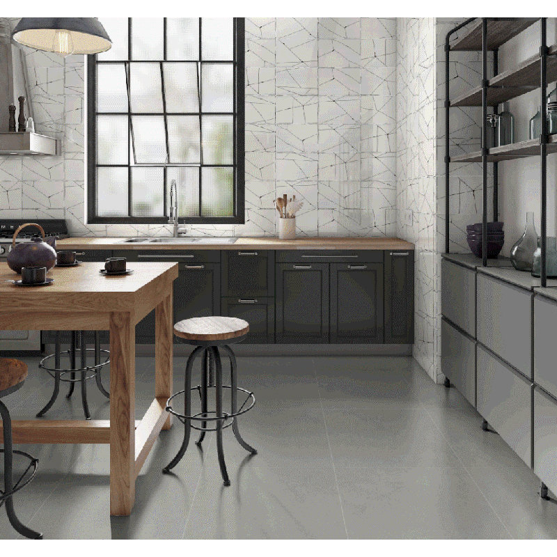 Mori Gray 8X12, White