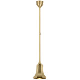 Thomas O'Brien, "Academy Pendant in Matte Black with 7.5" Soft Copper Savannah Shade