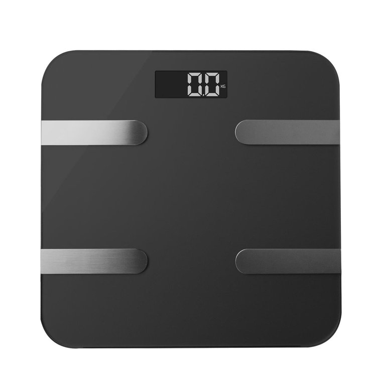 Symple Stuff Bluetooth 16 In 1 Smart Body Analysis Weighing Scale-smart Space Grey